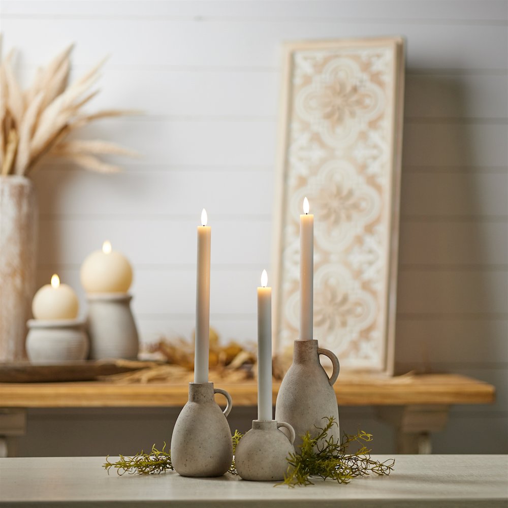 FIA Wick White Taper Candle (Set of 2). Picture 6