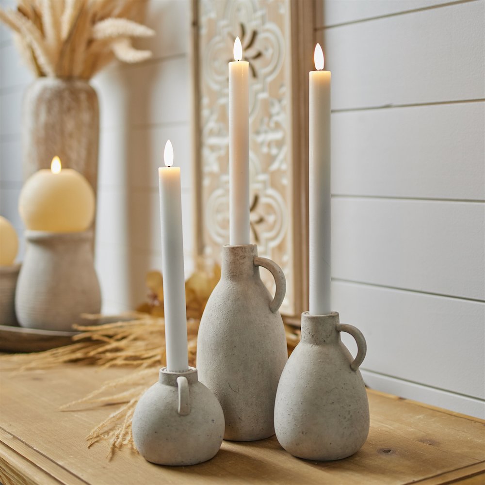 FIA Wick White Taper Candle (Set of 2). Picture 7