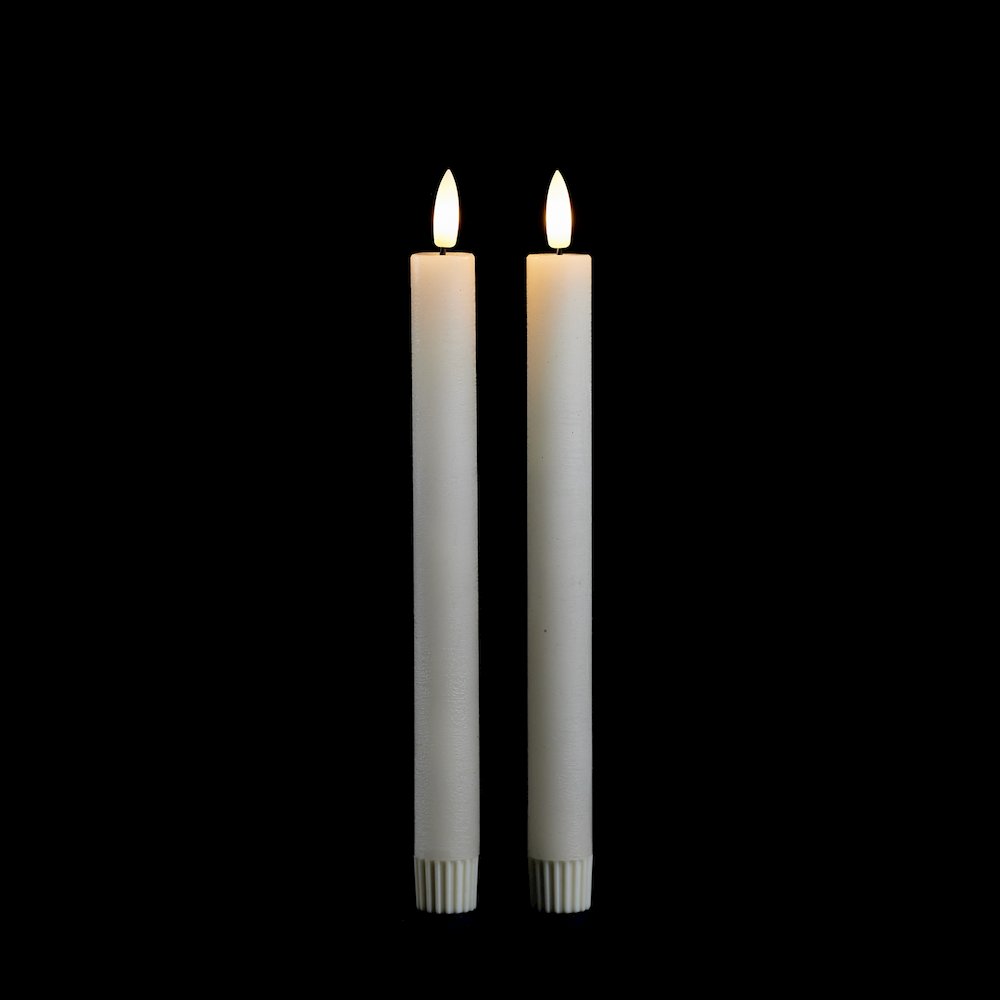 FIA Wick Ivory Taper Candle (Set of 2). Picture 2