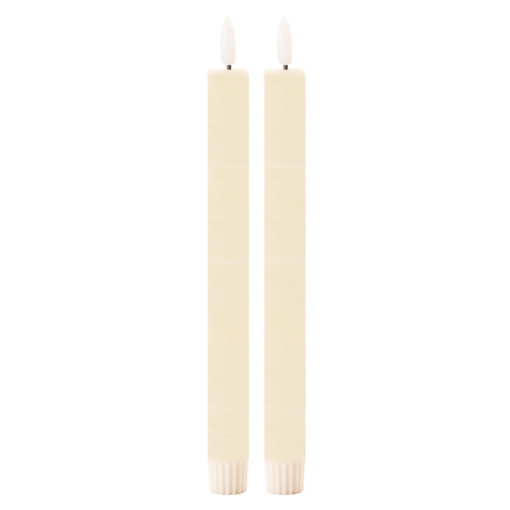 FIA Wick Ivory Taper Candle (Set of 2). Picture 1