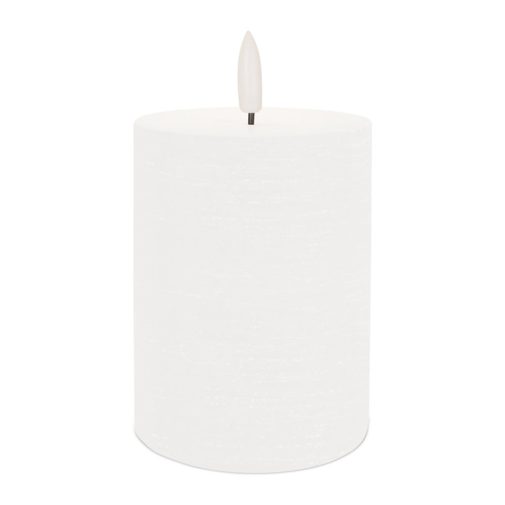 FIA Wick White Pillar Candle (Set of 2). Picture 1