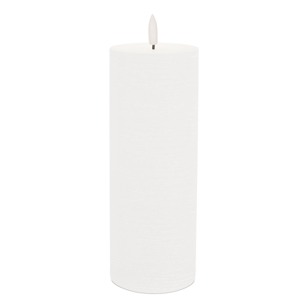 FIA Wick White Pillar Candle (Set of 2). Picture 1