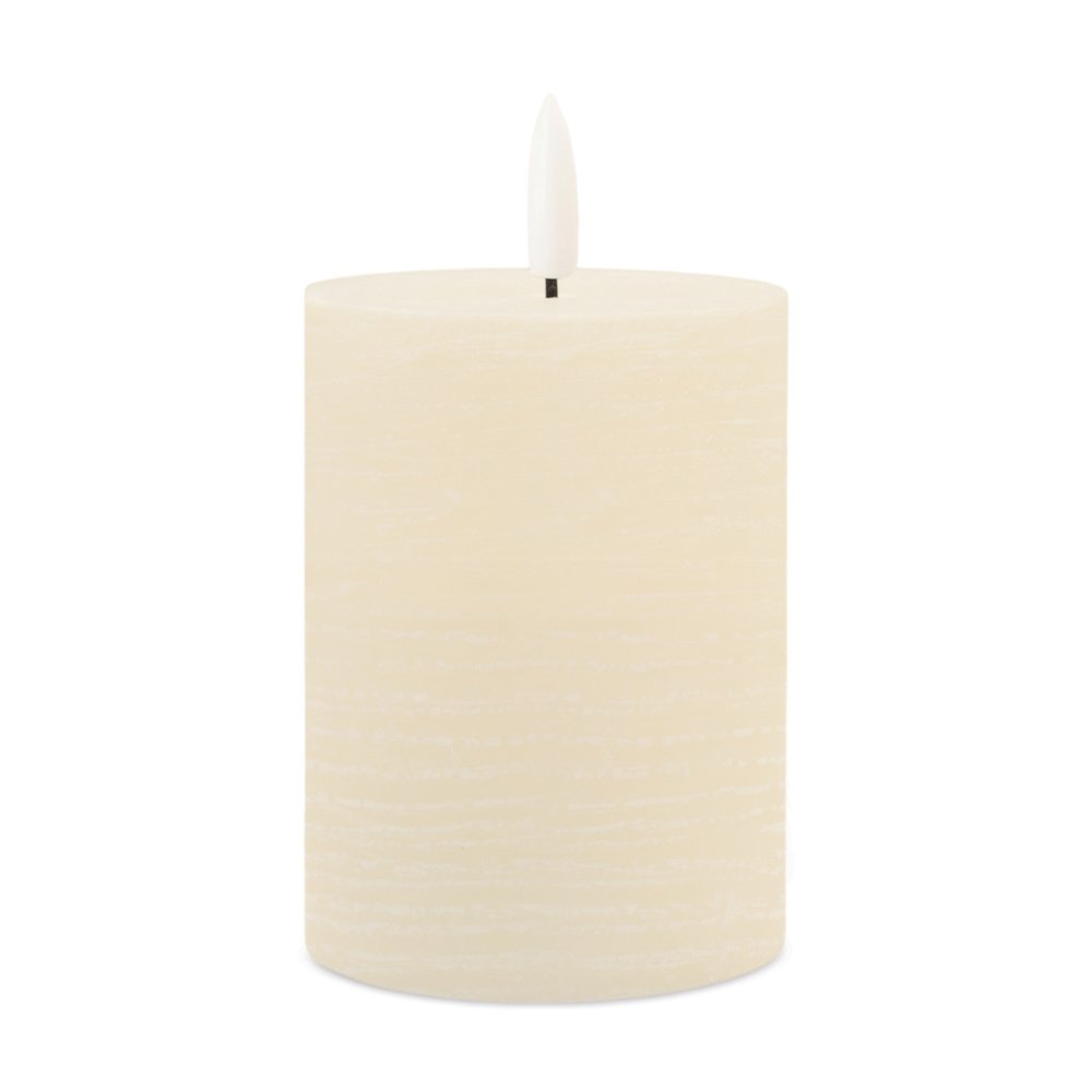FIA Wick Ivory Pillar Candle (Set of 2). Picture 1