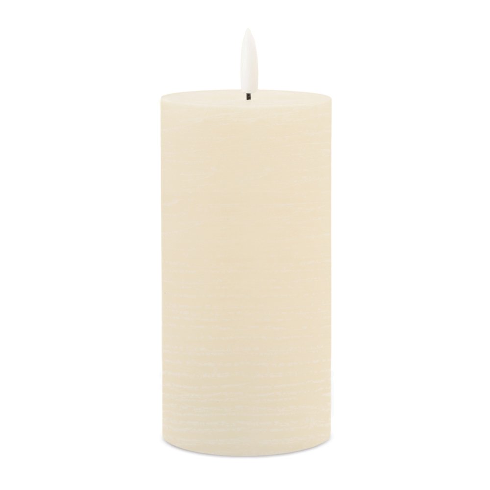 FIA Wick Ivory Pillar Candle (Set of 2). Picture 1