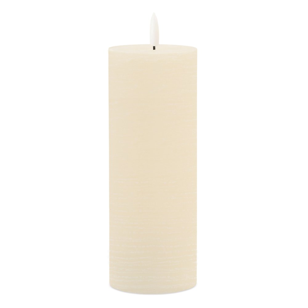 FIA Wick Ivory Pillar Candle (Set of 2). Picture 1