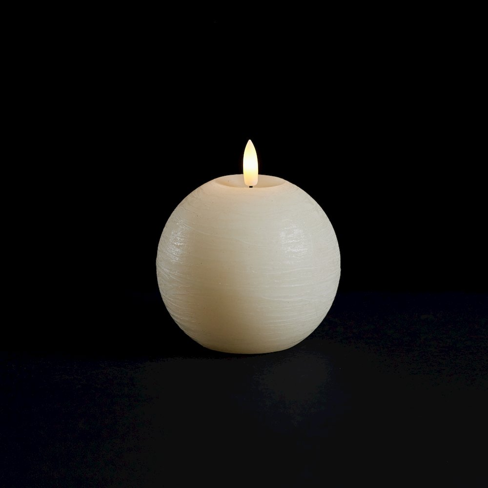 FIA Wick Ivory Round Candle (Set of 2). Picture 2