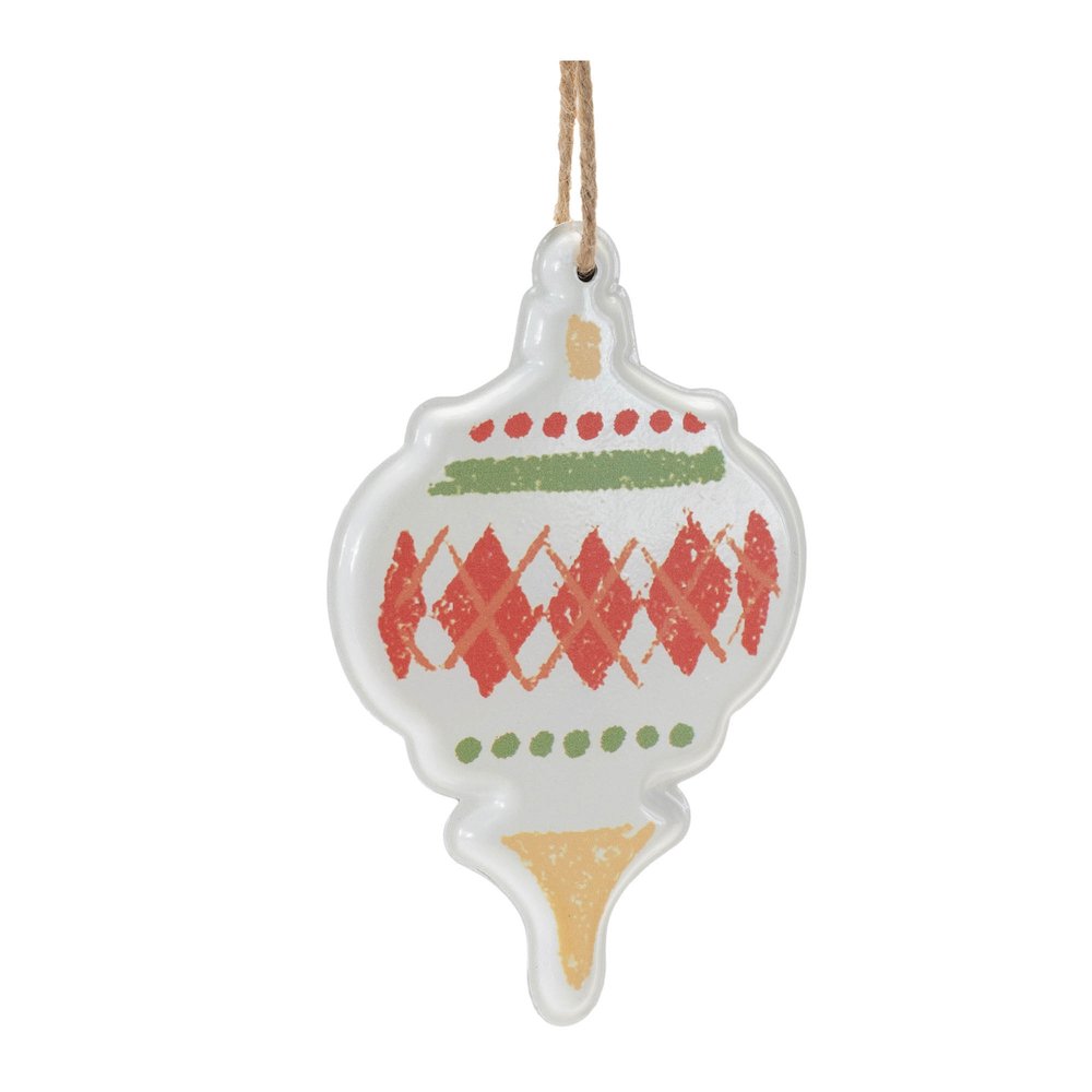 Metal Ornament with Nordic Pattern (Set of 4). Picture 3