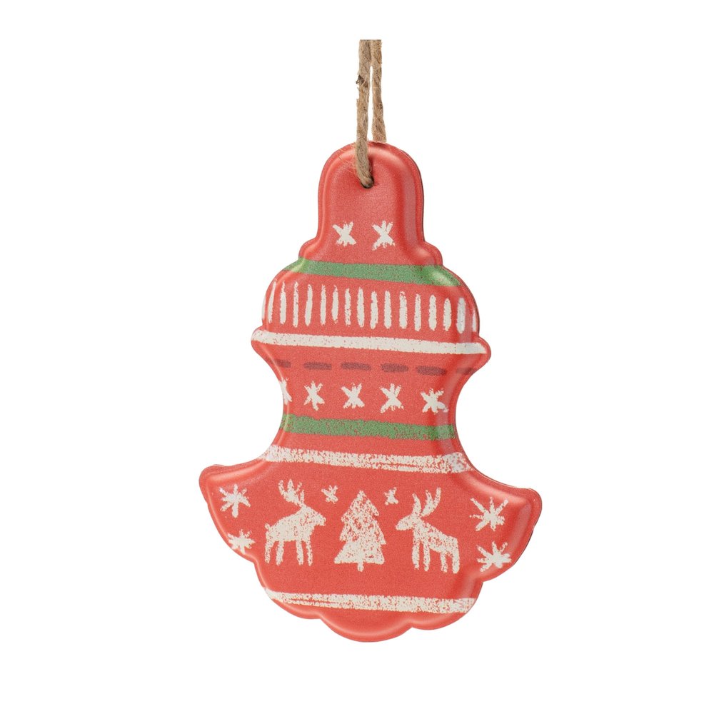 Metal Ornament with Nordic Pattern (Set of 4). Picture 4