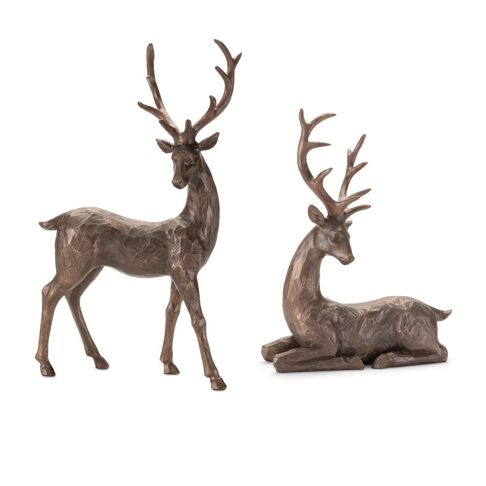 Winter Deer Figurine (Set of 2). Picture 1