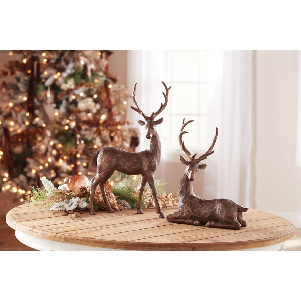 Winter Deer Figurine (Set of 2). Picture 5