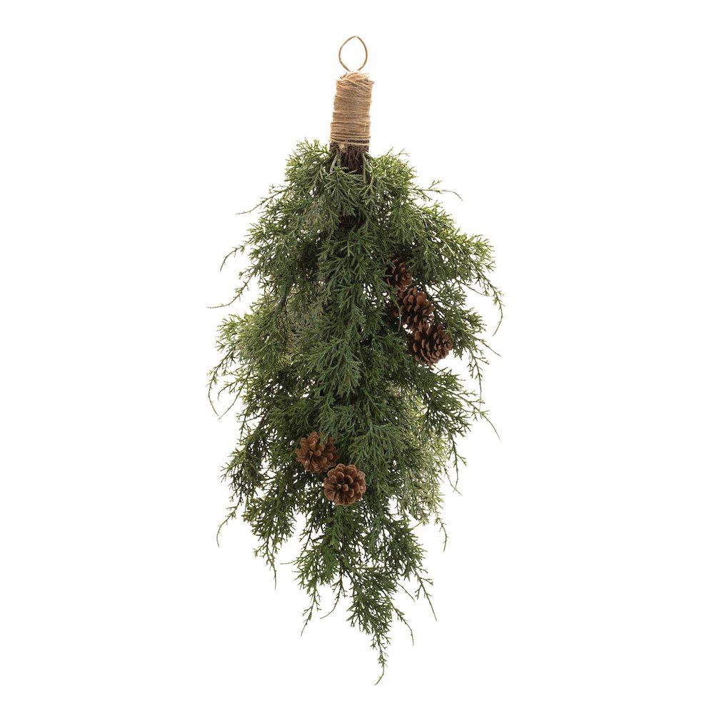 Pine and Pinecones Wall Swag Bundle 28"H. Picture 1