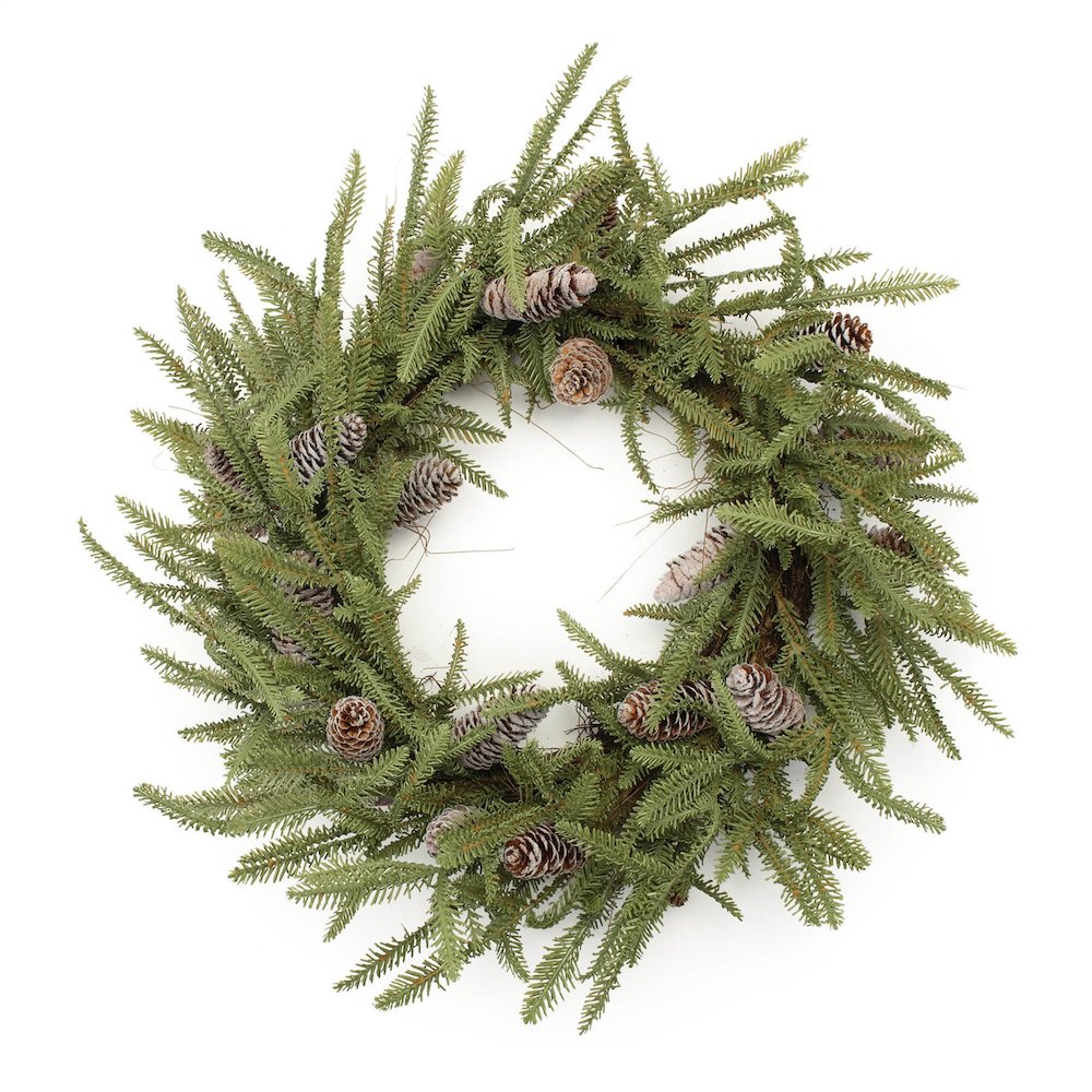Pine and Pinecone Wreath 24"D. Picture 1