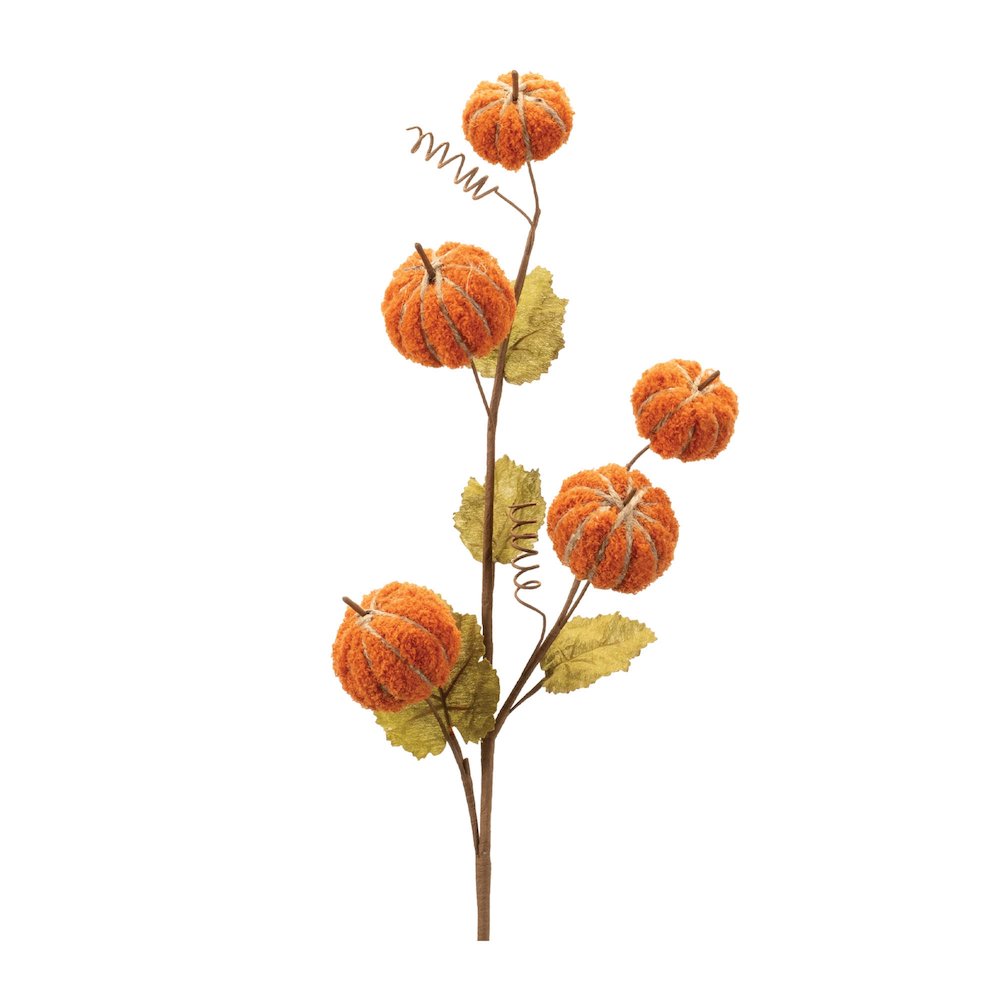 Plush Fall Pumpkin Spray (Set of 2). Picture 1