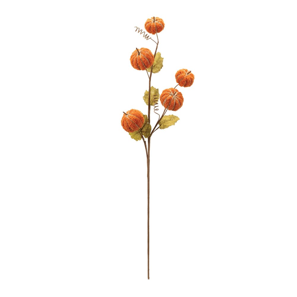 Plush Fall Pumpkin Spray (Set of 2). Picture 3