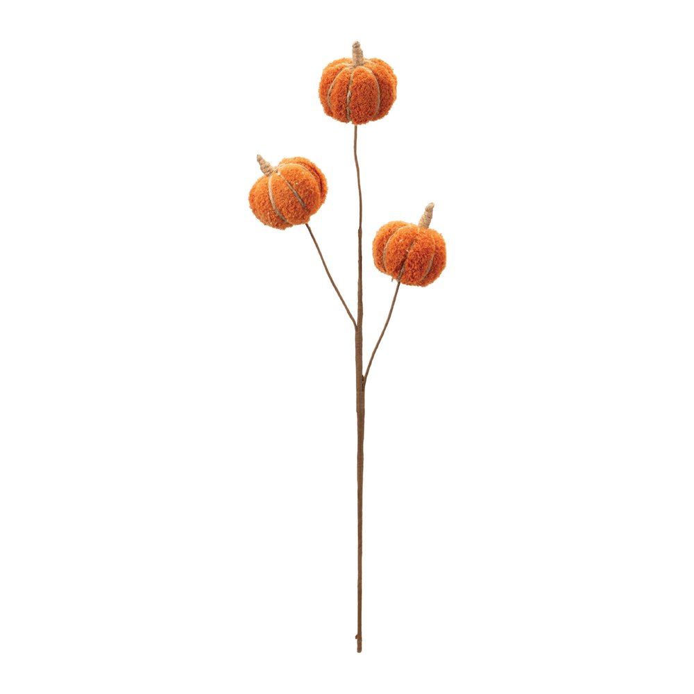 Plush Fall Pumpkin Spray (Set of 2). Picture 3