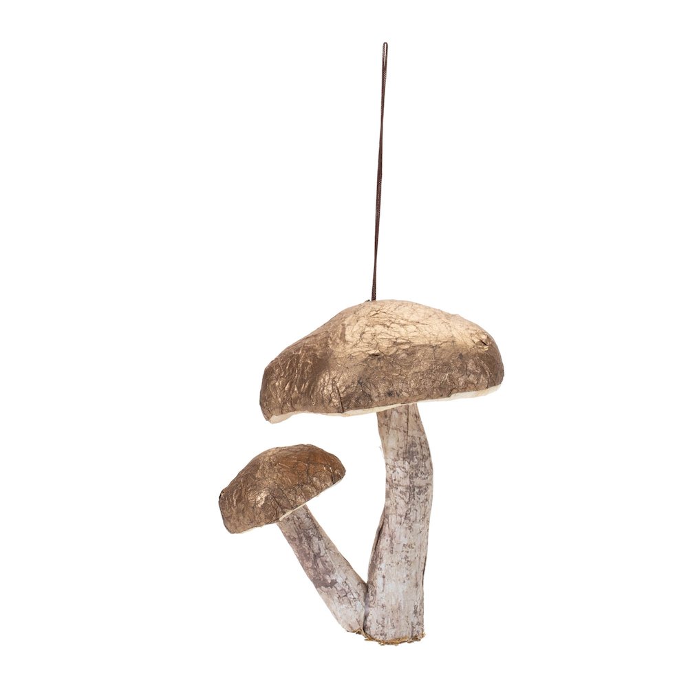Double Mushroom Ornament (Set of 6). Picture 2