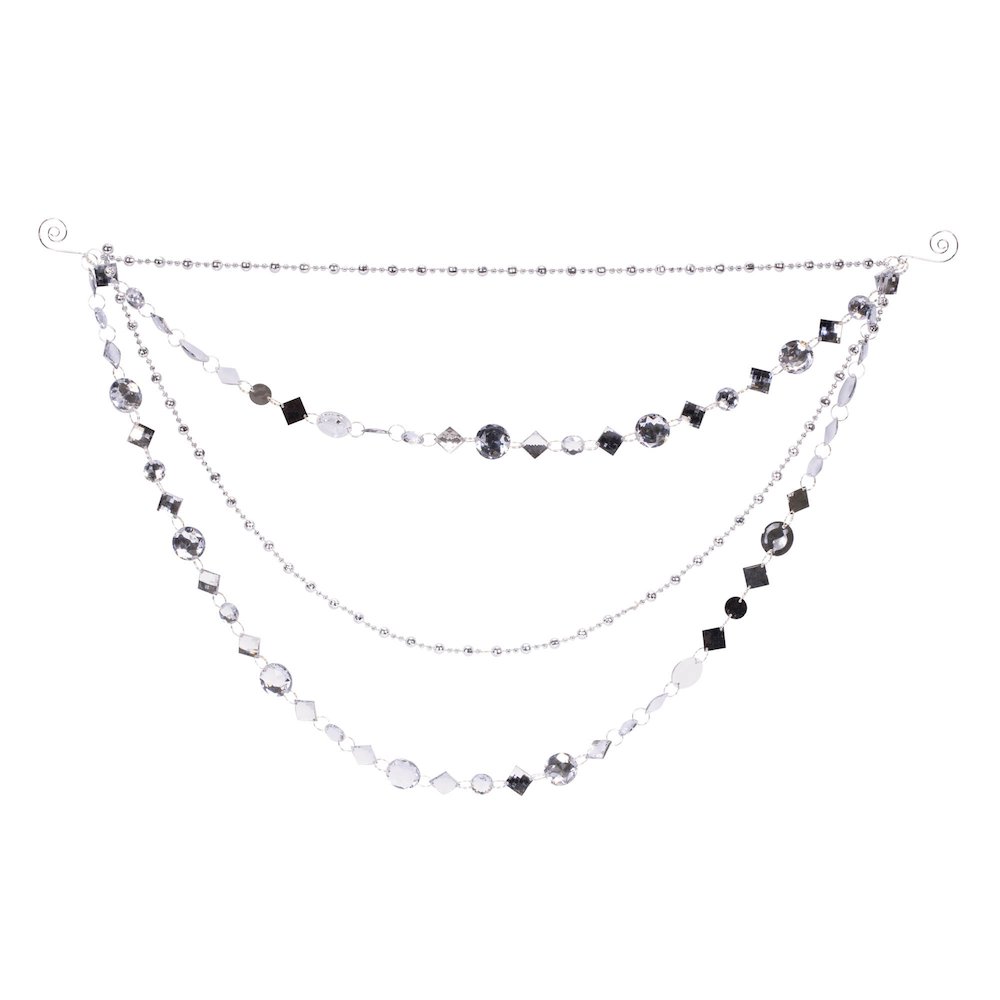 Jewel Bead and Chain Link Garland (Set of 2). Picture 1