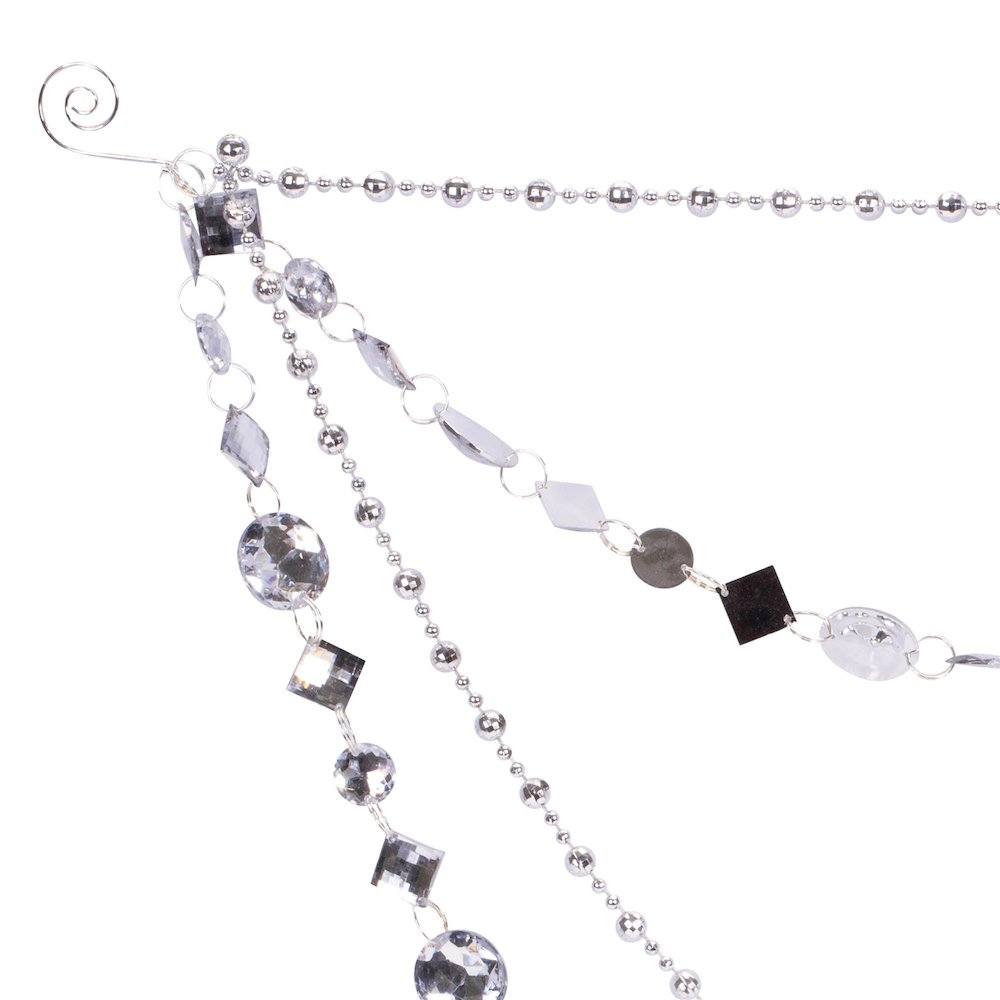 Jewel Bead and Chain Link Garland (Set of 2). Picture 2
