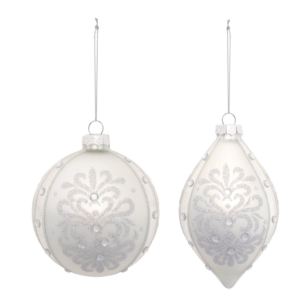 Glittered Ornaments (Set of 6). Picture 2