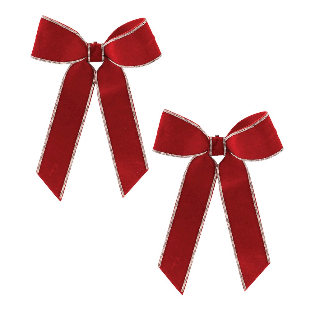 Jeweled Holiday Bow (Set of 2). Picture 2