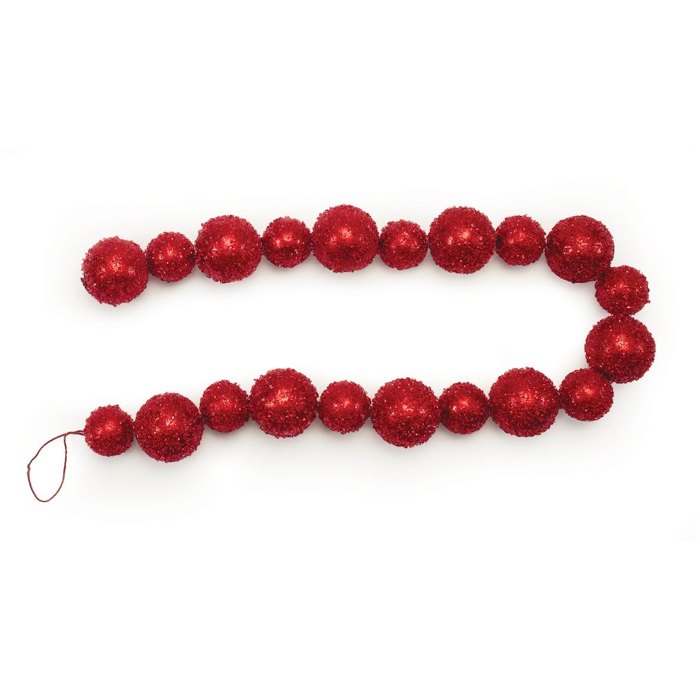 Beaded Ball Ornament String Garland (Set of 2). Picture 1