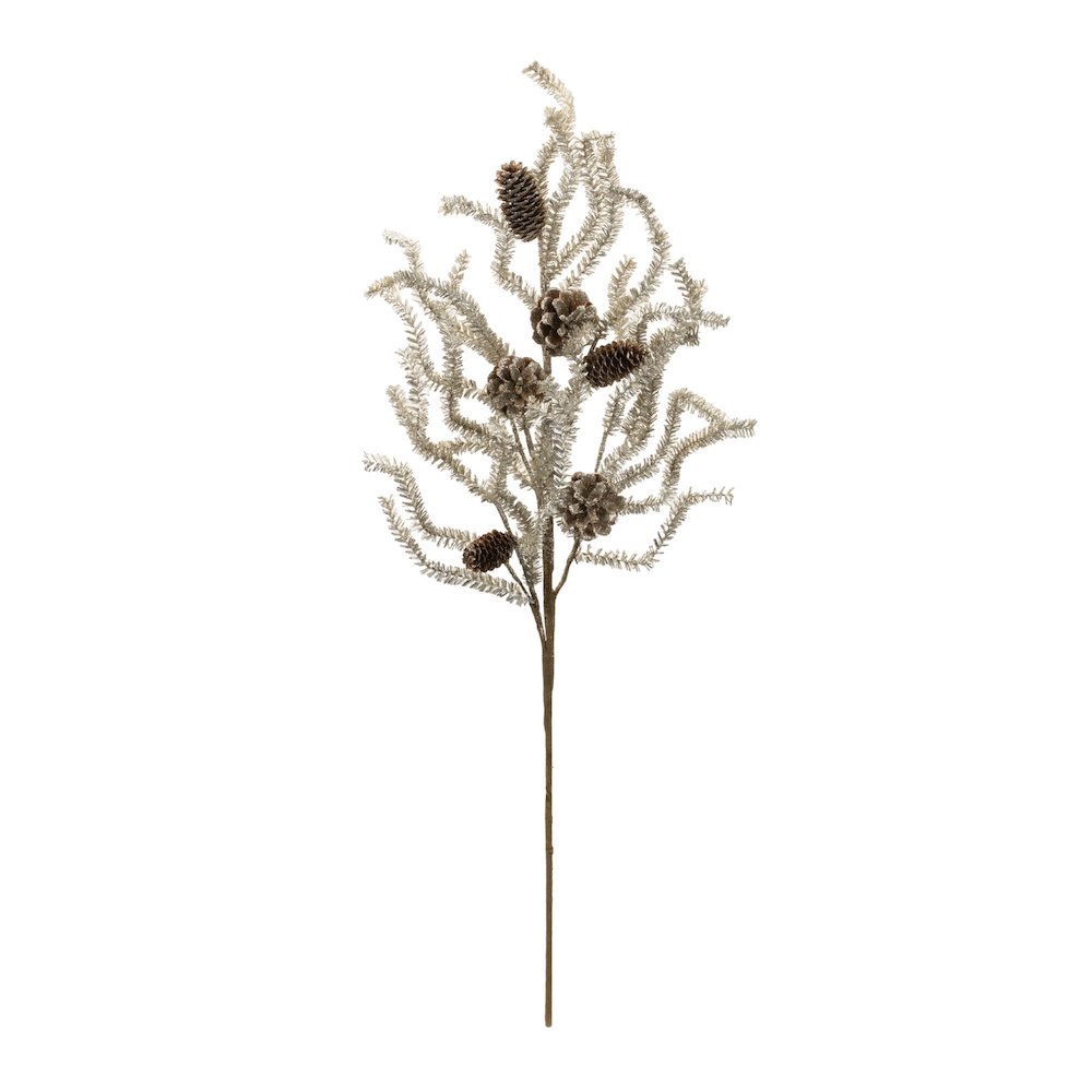 Tinsel Pine Spray (Set of 6). Picture 2