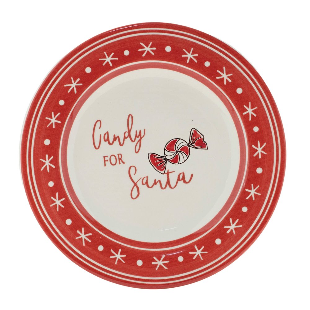 Ceramic Santa Candy Plate (Set of 4). Picture 2