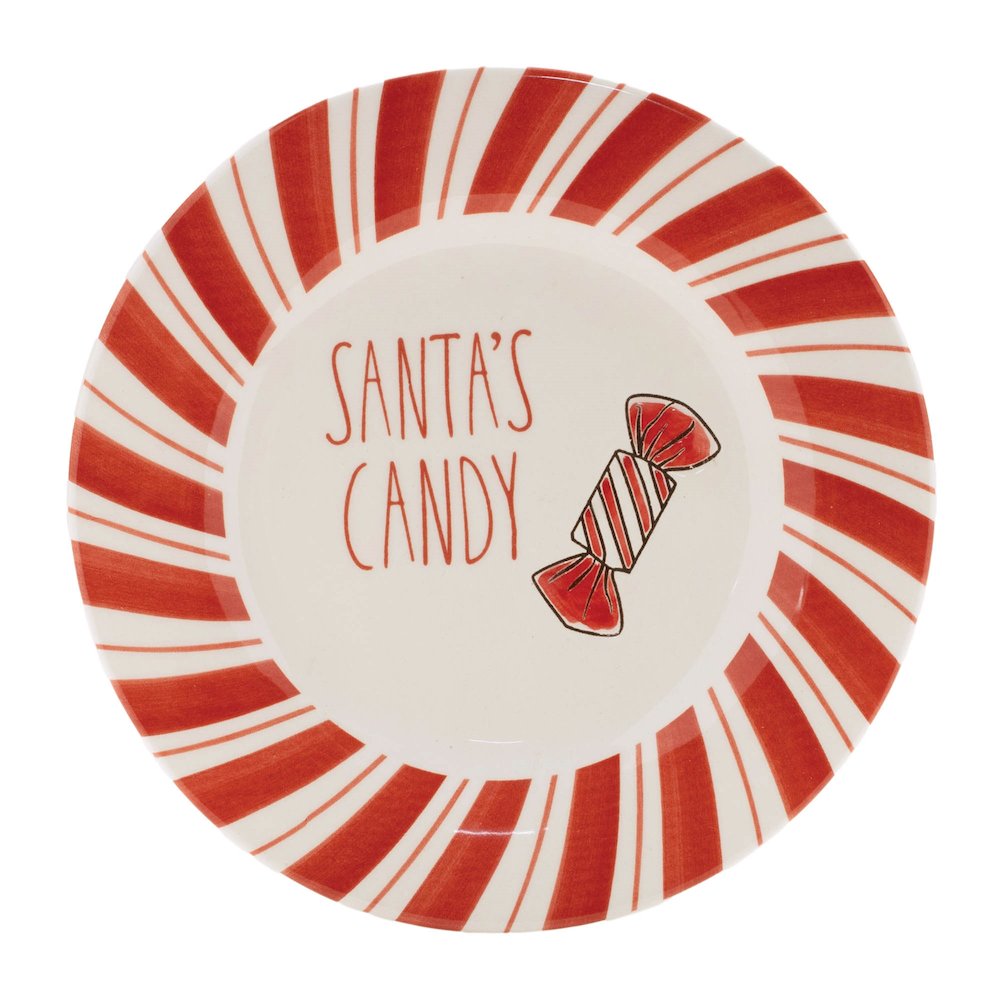 Ceramic Santa Candy Plate (Set of 4). Picture 3