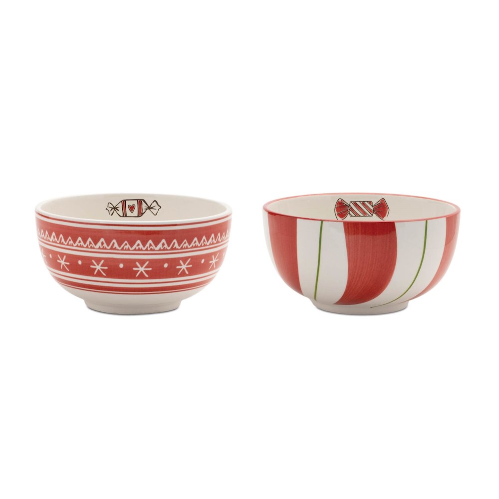 Ceramic Santa Candy Bowl (Set of 4). Picture 1