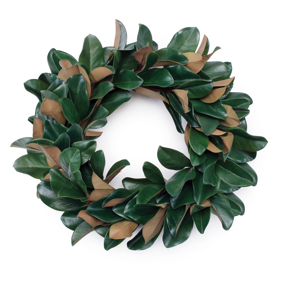Magnolia Leaf Wreath 24"D. Picture 1