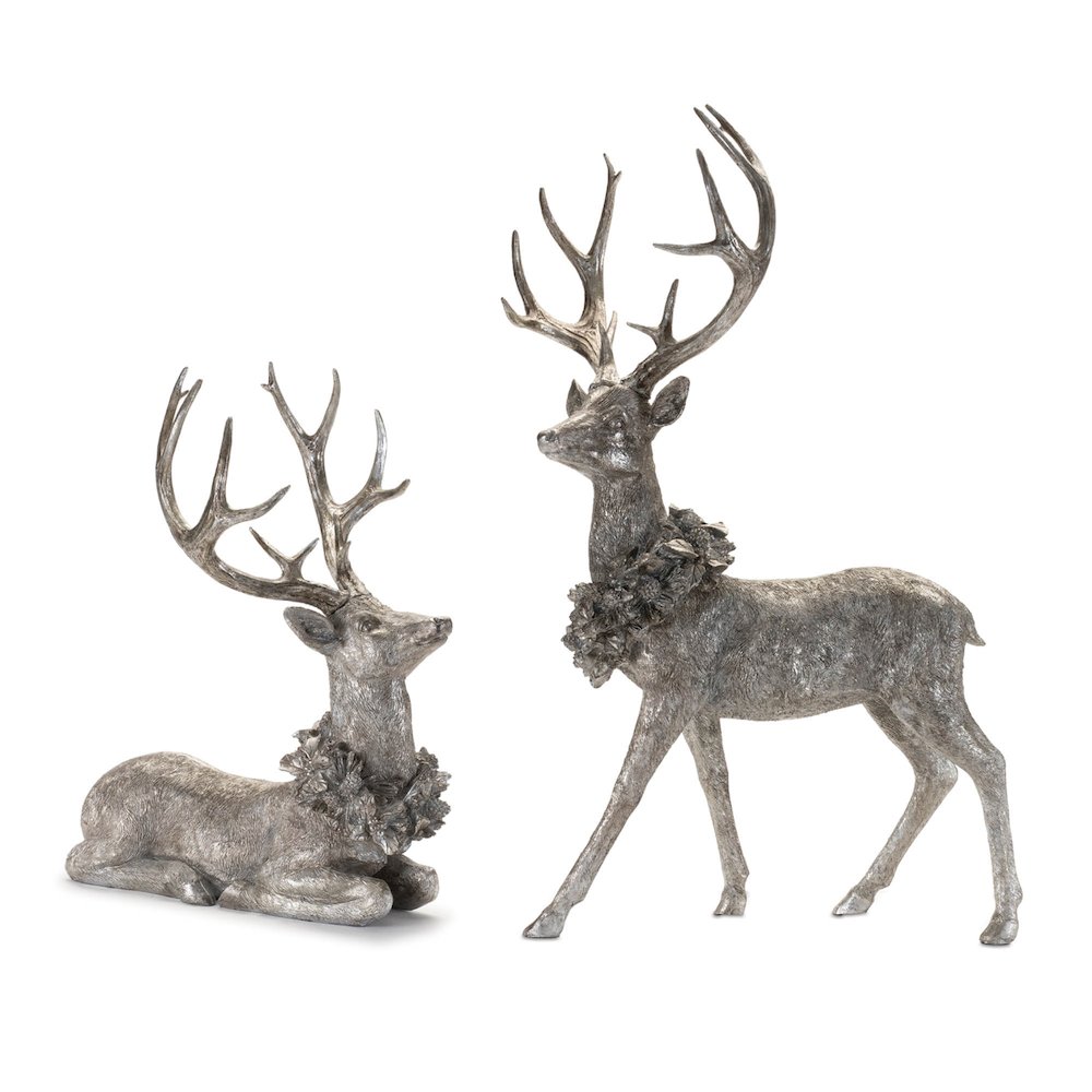 Holidya Deer Figurine (Set of 2). Picture 1