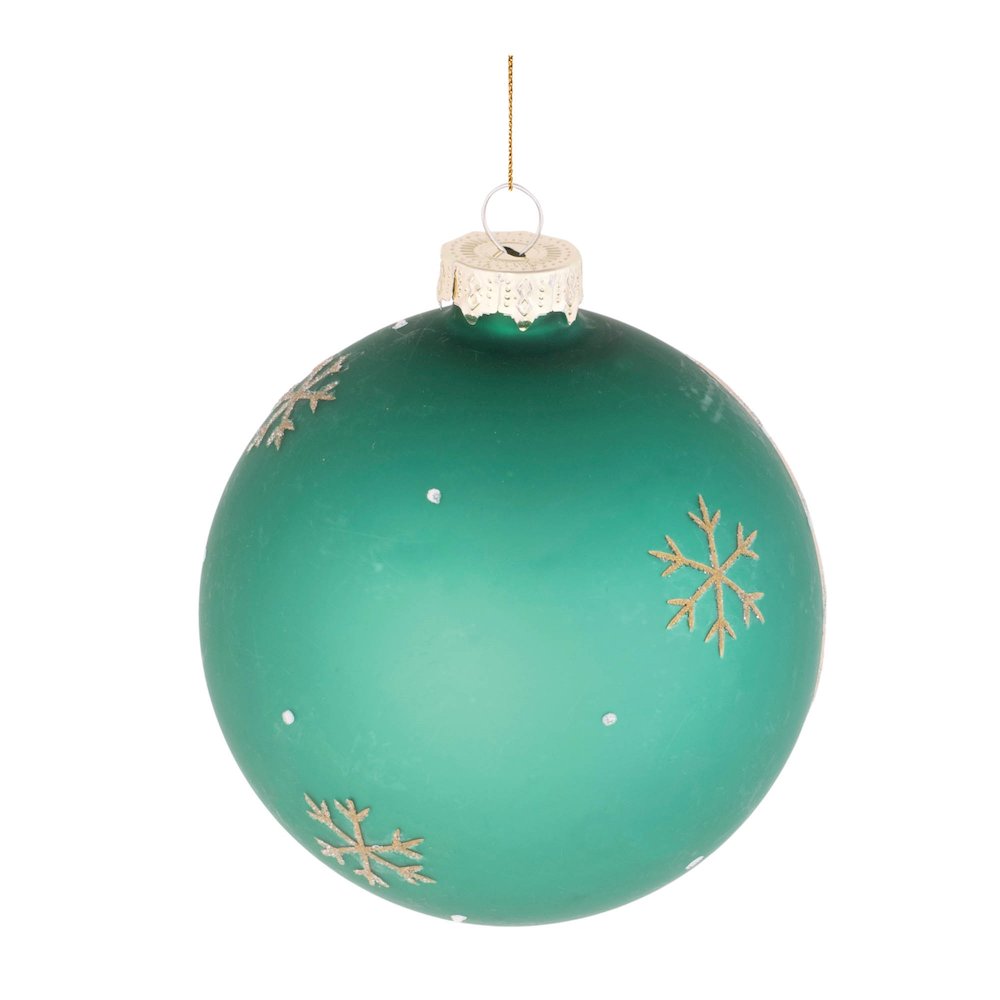 Beaded Pine Tree Ball Ornament (Set of 6). Picture 3