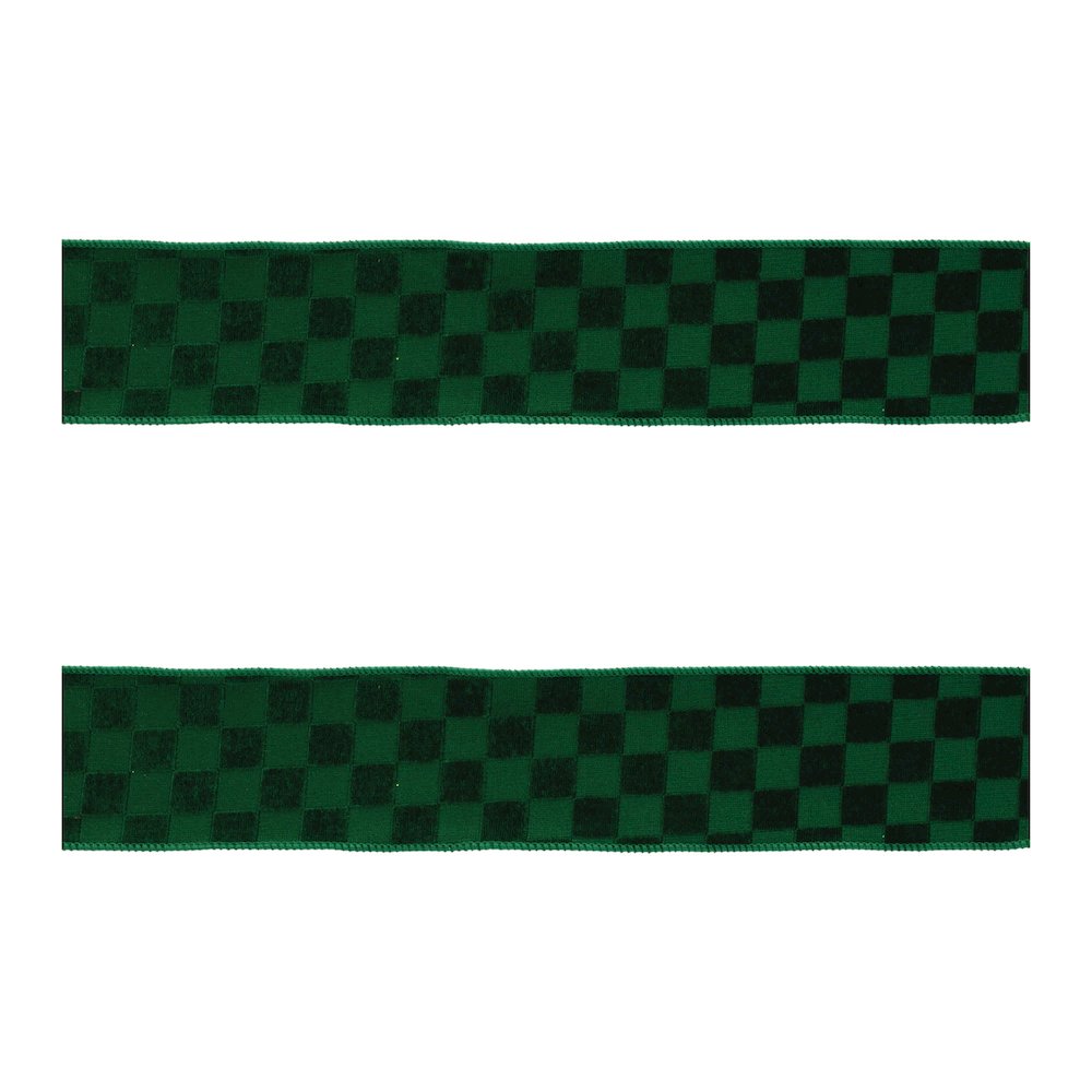 Checkered Texture Wired Ribbon (Set of 2). Picture 3