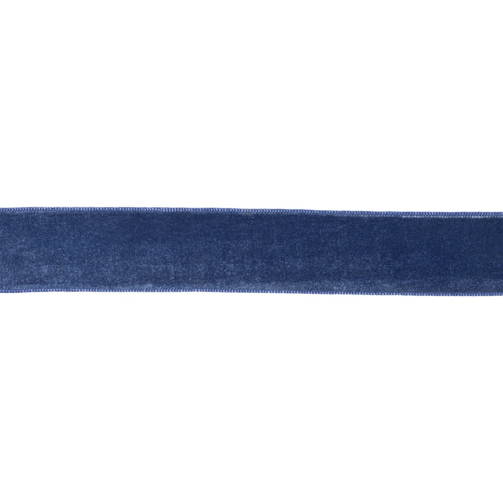 Blue Wired Ribbon 2.5" x 10 Yds.. Picture 1