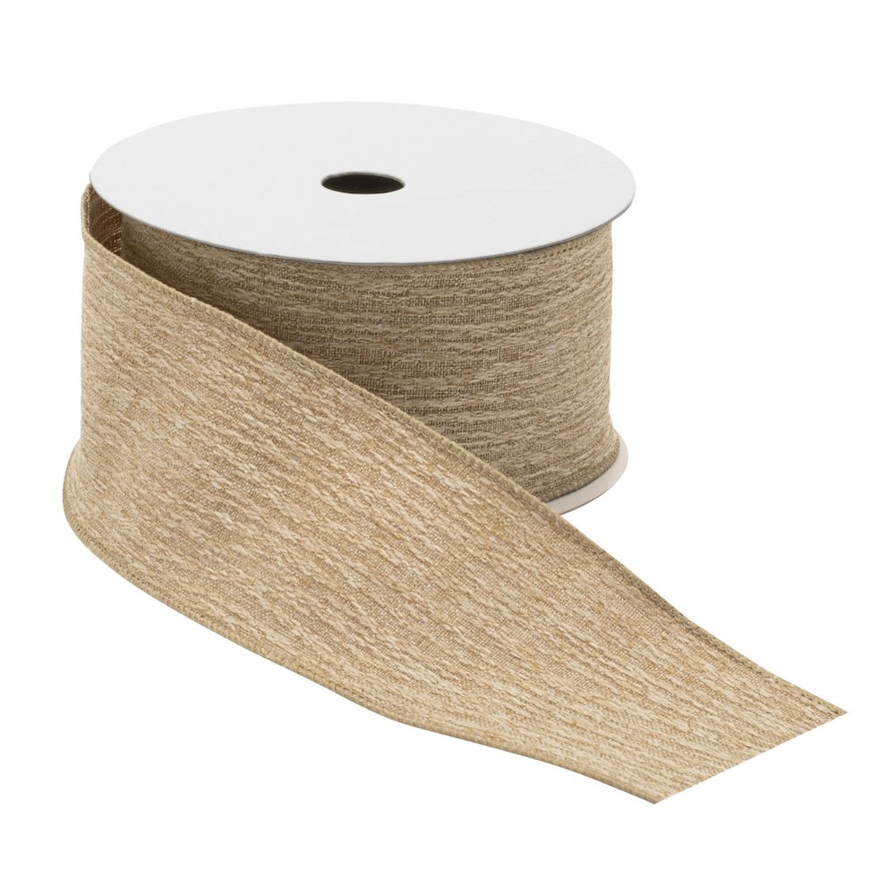 Gold Wired Ribbon (Set of 2). Picture 2