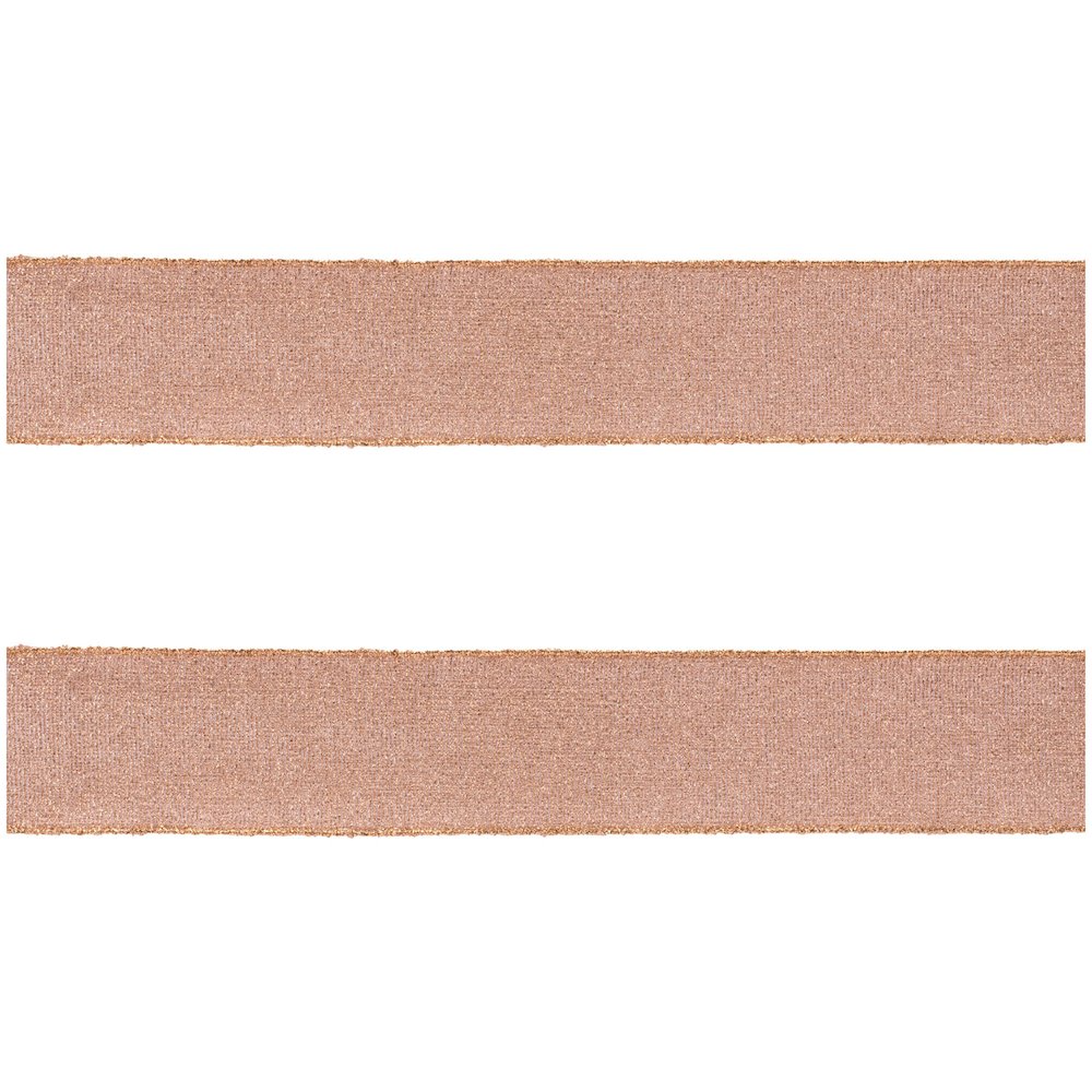 Pink Shimmer Wired Ribbon (Set of 2). Picture 3