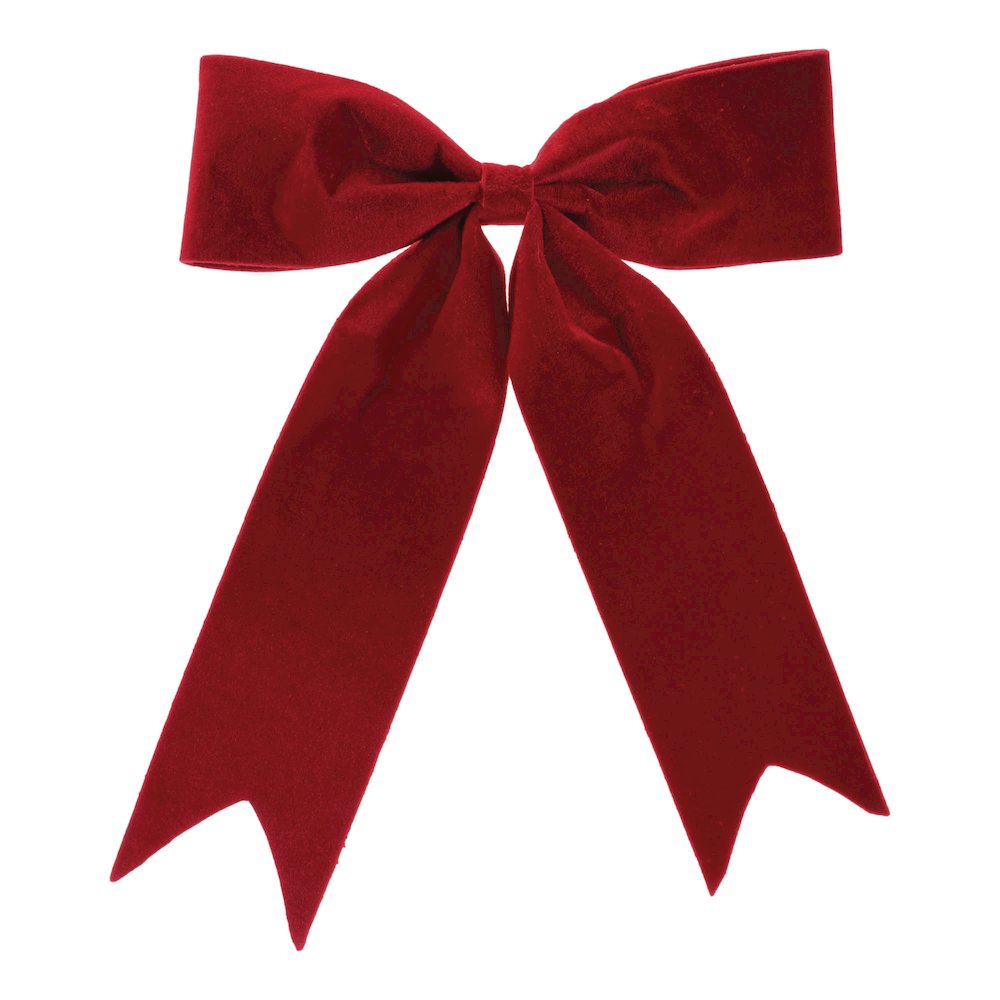 Red Holiday Bow (Set of 2). Picture 1