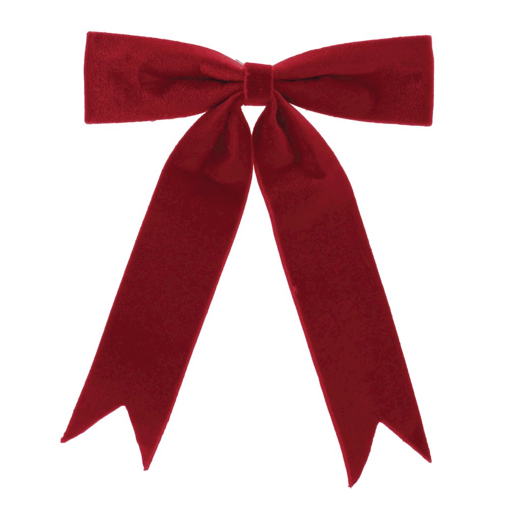 Red Holiday Bow (Set of 2). Picture 1