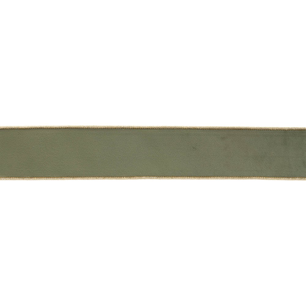 Green Wired Ribbon (Set of 2). Picture 1
