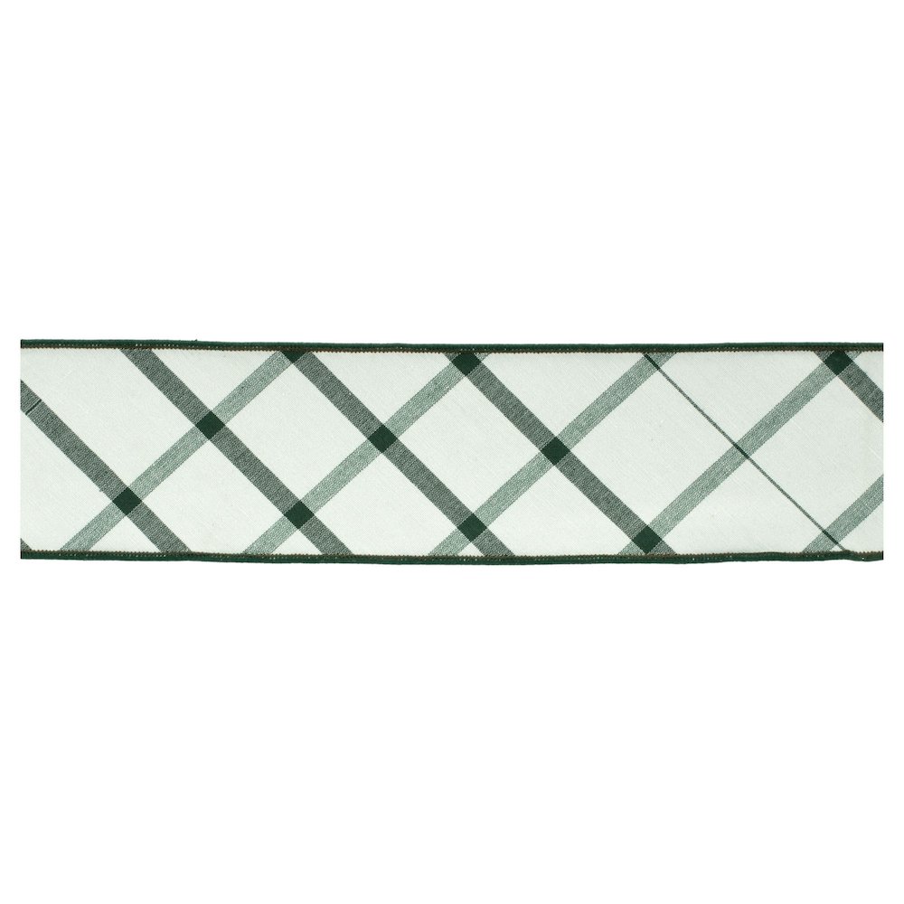 Plaid Wired Ribbon 4" x 5 Yds. Picture 1