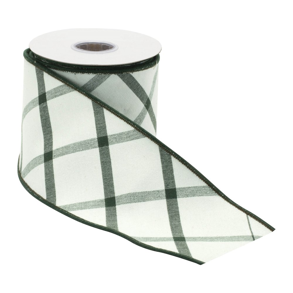 Plaid Wired Ribbon 4" x 5 Yds. Picture 2