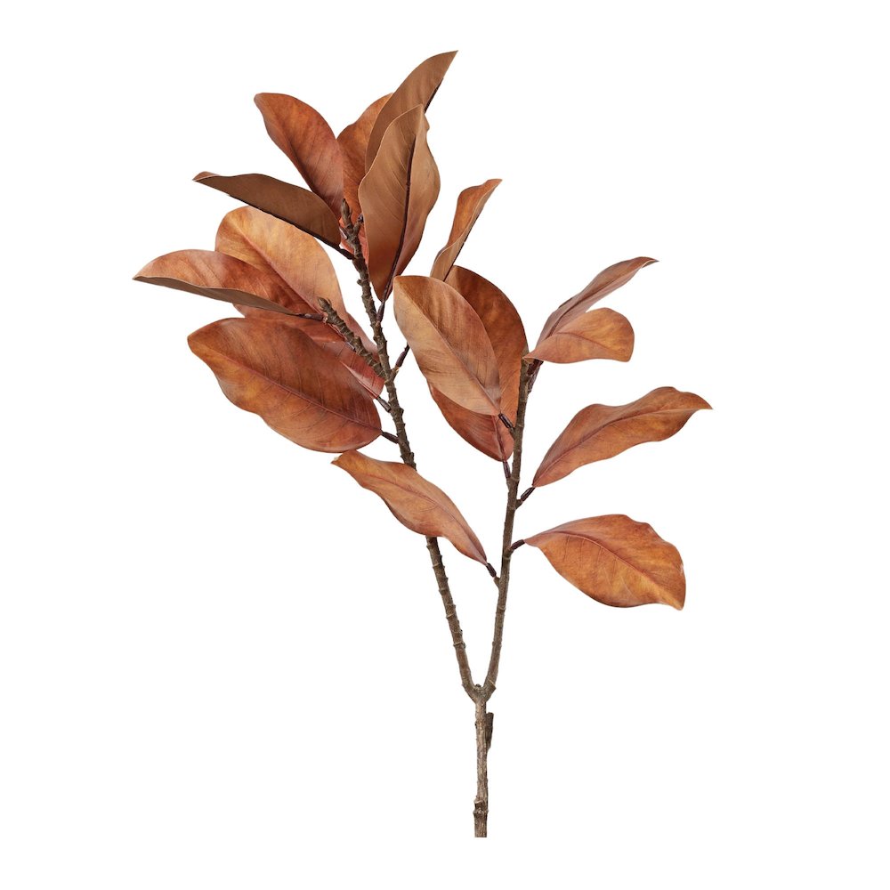 Fall Magnolia Leaf Spray (Set of 6). Picture 2