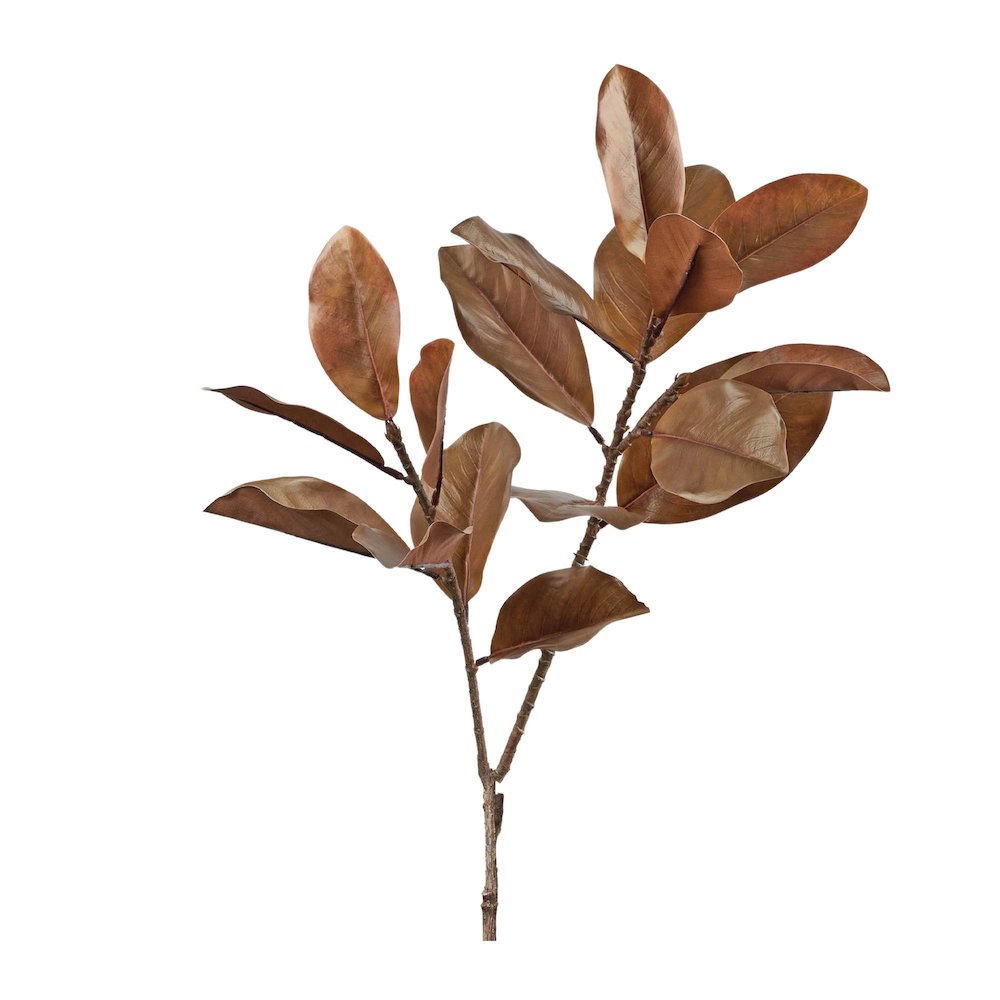 Fall Magnolia Leaf Spray (Set of 6). Picture 3