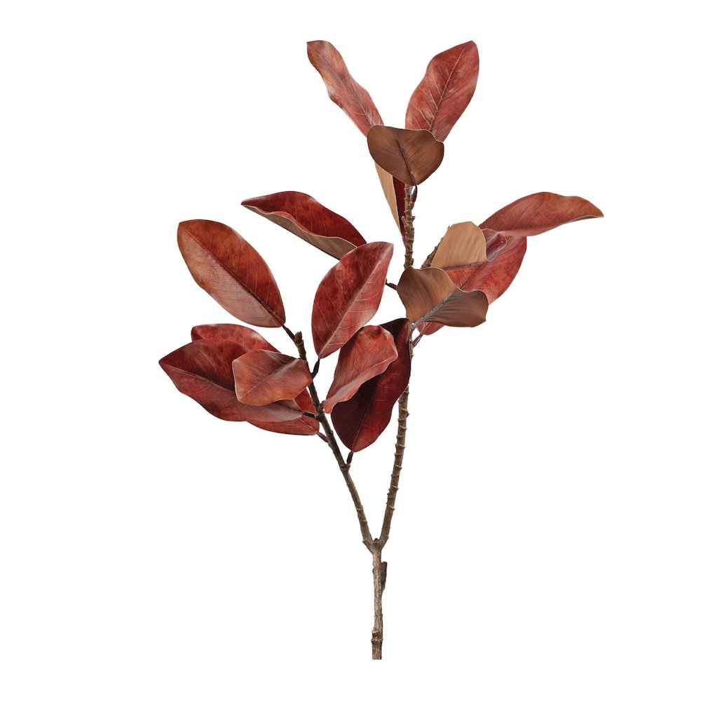 Fall Magnolia Leaf Spray (Set of 6). Picture 4