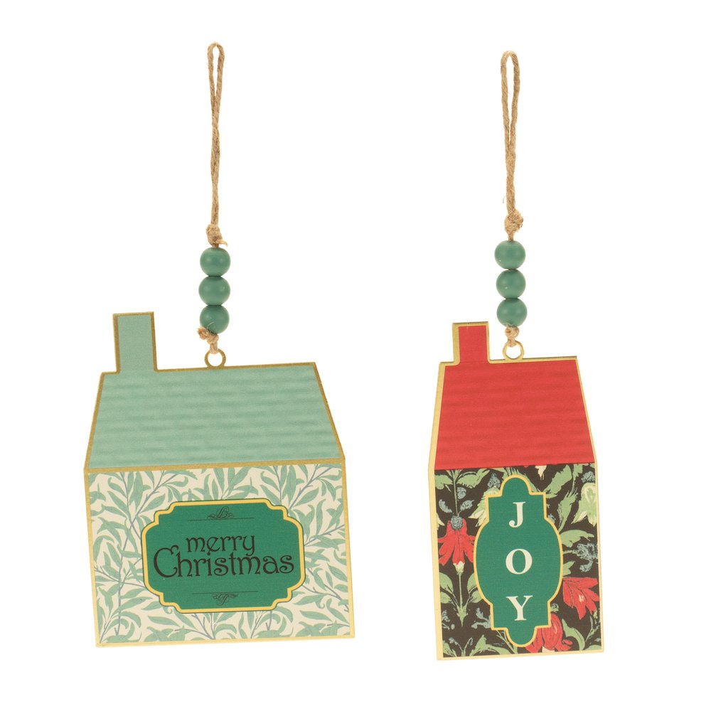 Holiday House Ornament (Set of 4) 6"H. Picture 2