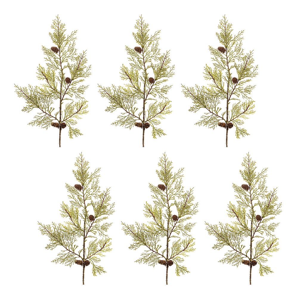 Pine and Pinecones Spray (Set of 6). Picture 3