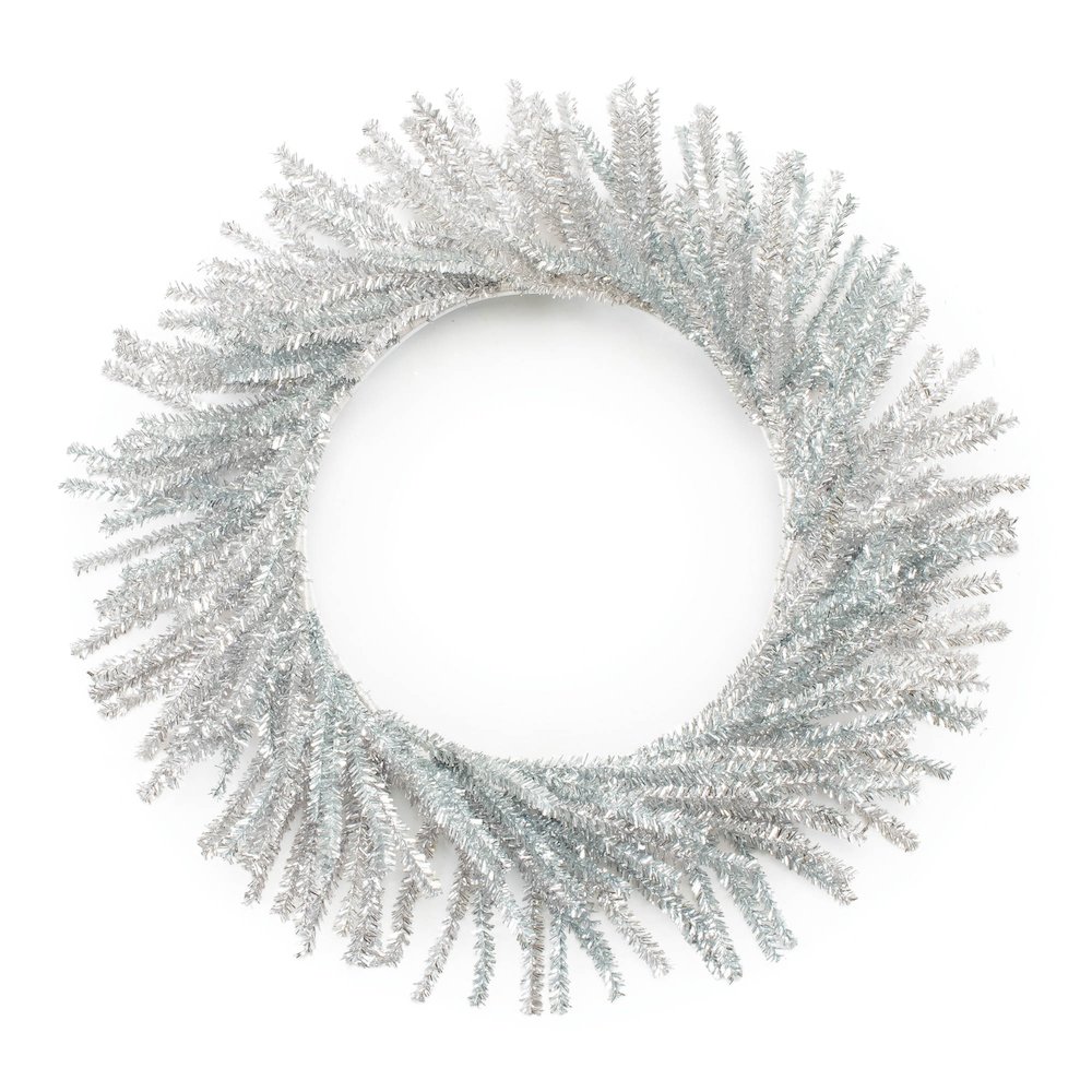 Tinsel Pine Wreath 21"D. Picture 1