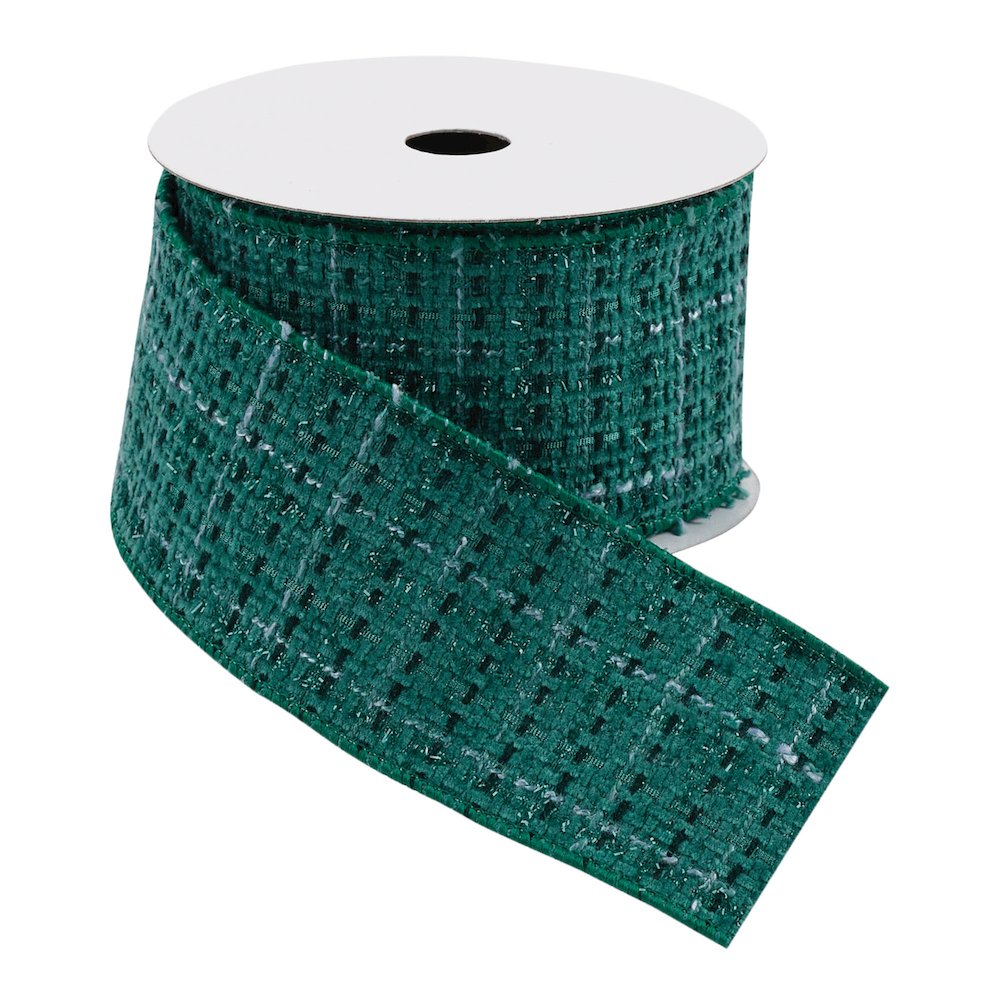 Tattersall Plaid Wired Ribbon 2.5" x 5 Yds.. Picture 2