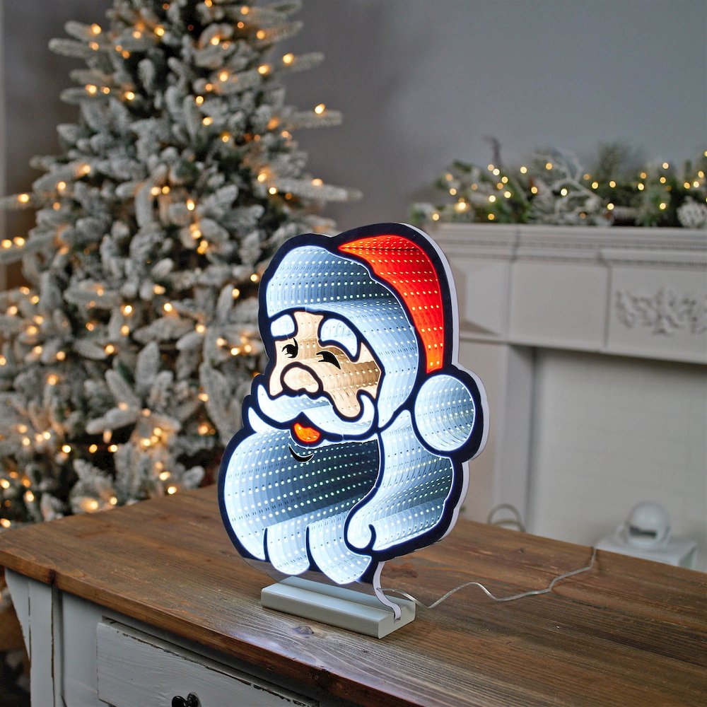 Santa Head Ekkolight 16"H. Picture 3