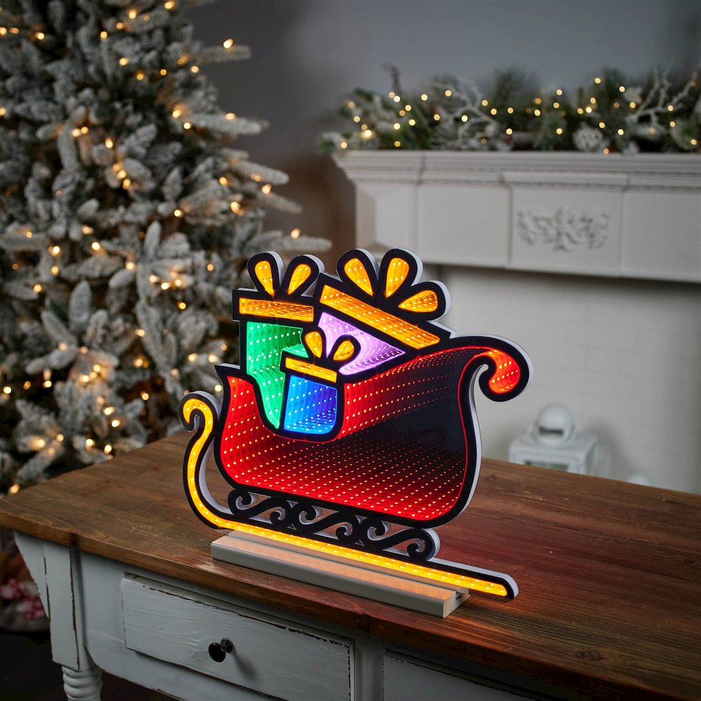 Santa's Sleigh Ekkolight 17"L. Picture 2